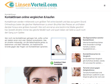 Tablet Screenshot of linsenvorteil.com